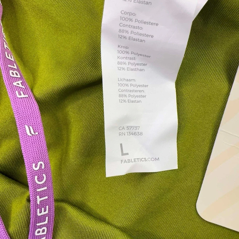 NEW Fabletics Shorts Eco Full Speed Run Short Womens L Drawstring Multicolor Run